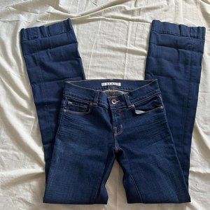 J brand low waisted vintage y2k flare jeans dark wash heartbreaker style